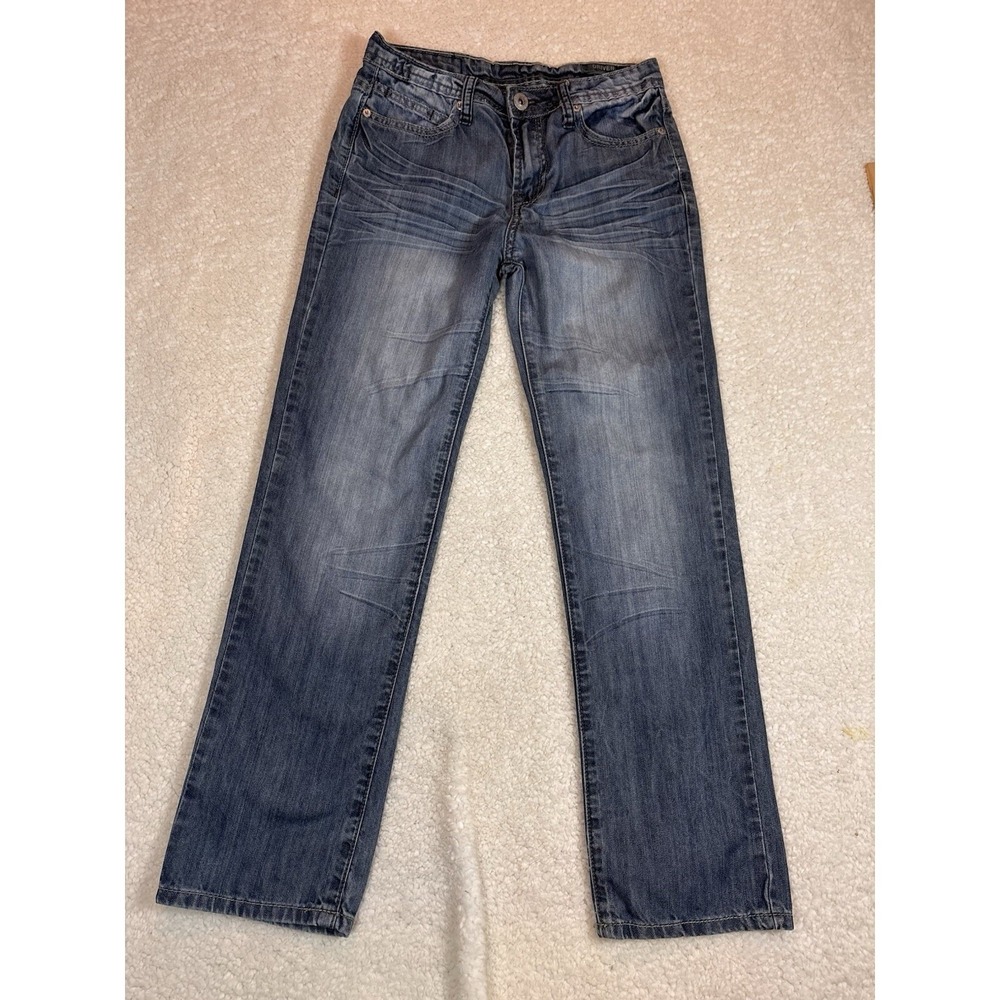Buffalo David Bitton Driven‎ Jeans Boys Size 12 Blue Excellent Straight Leg
